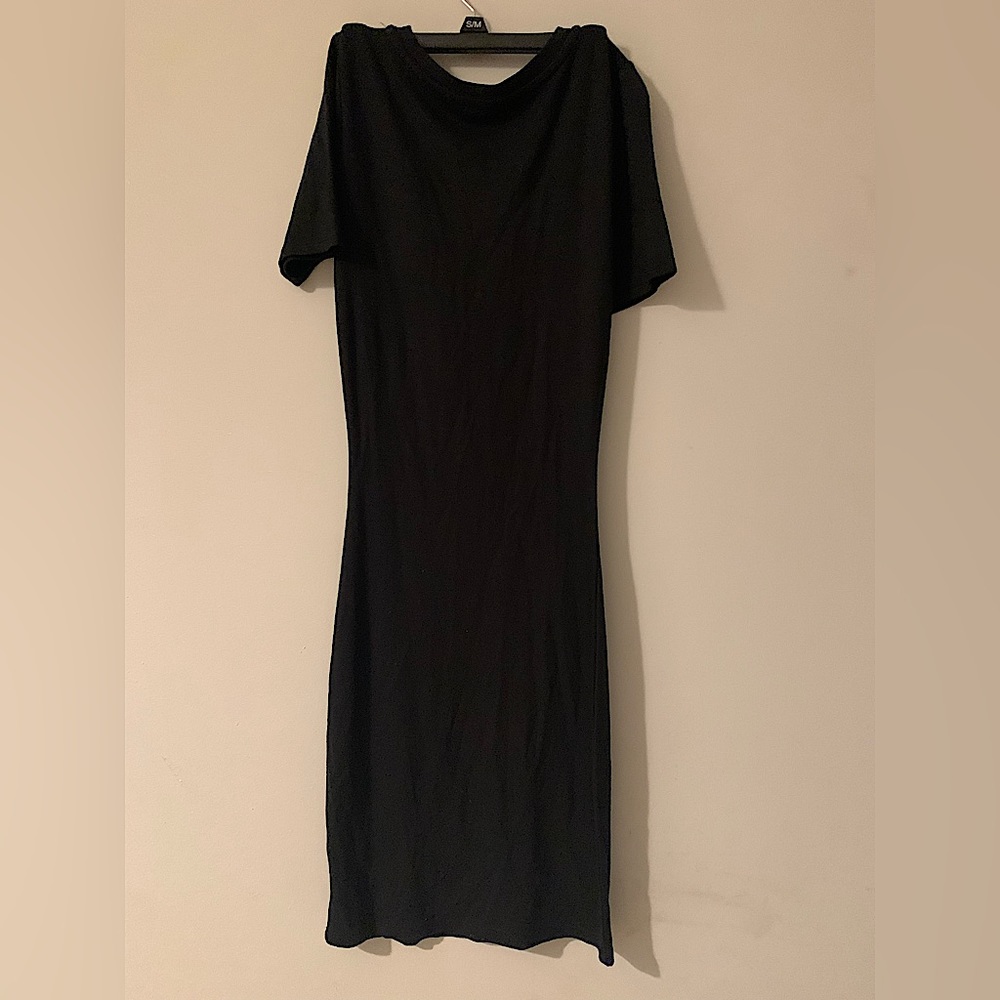 Garage black bodycon T-shirt dress